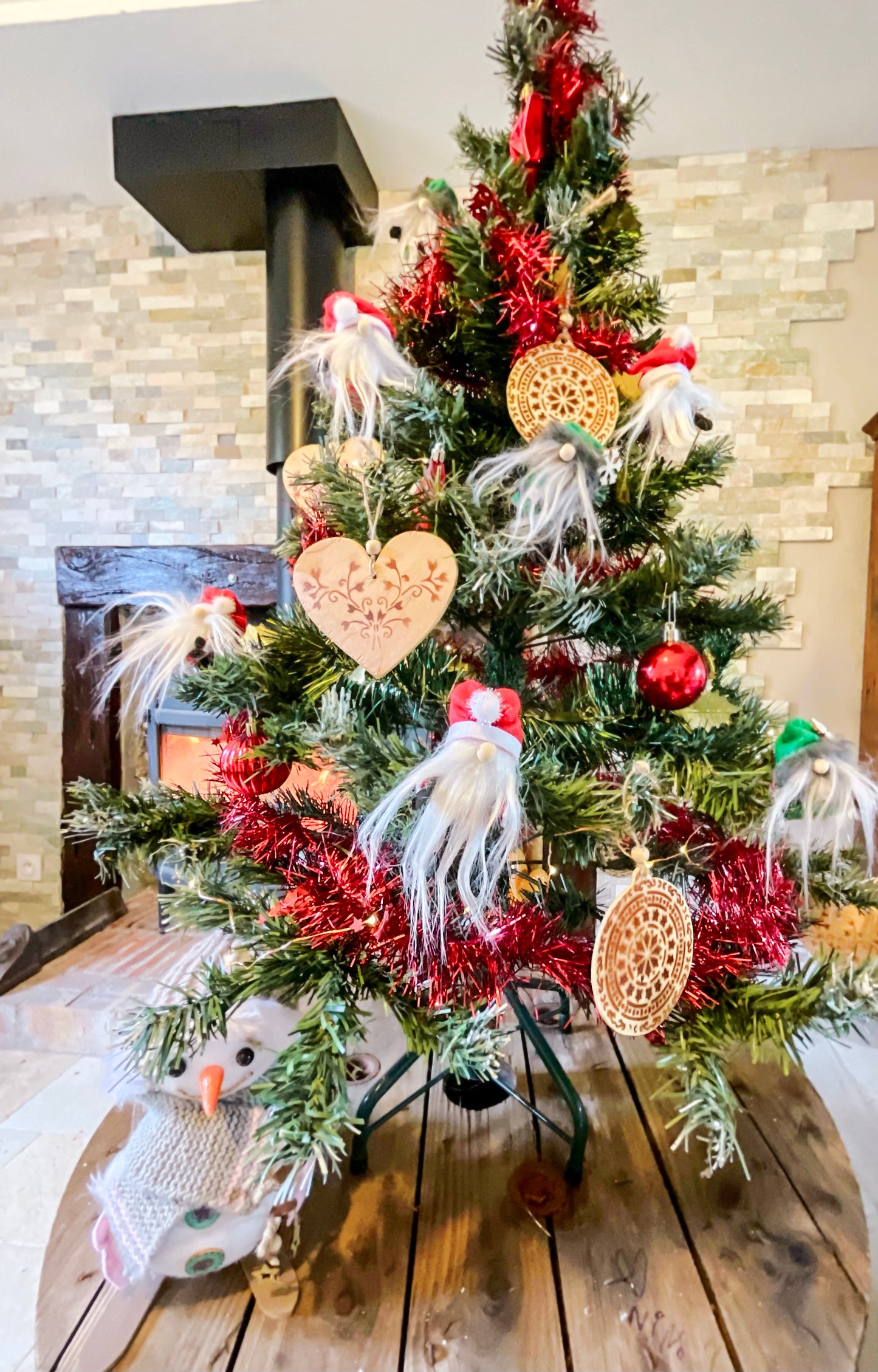 Boule de Noël en bois